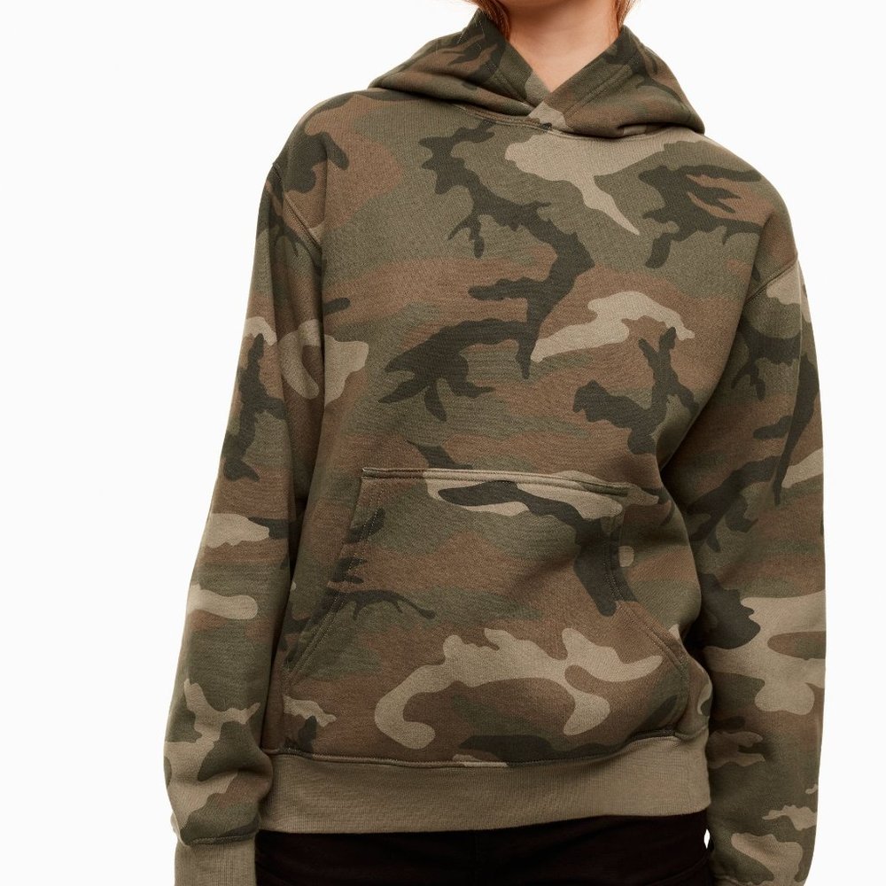 Camo Aritzia TNA The Perfect Hoodie Size S